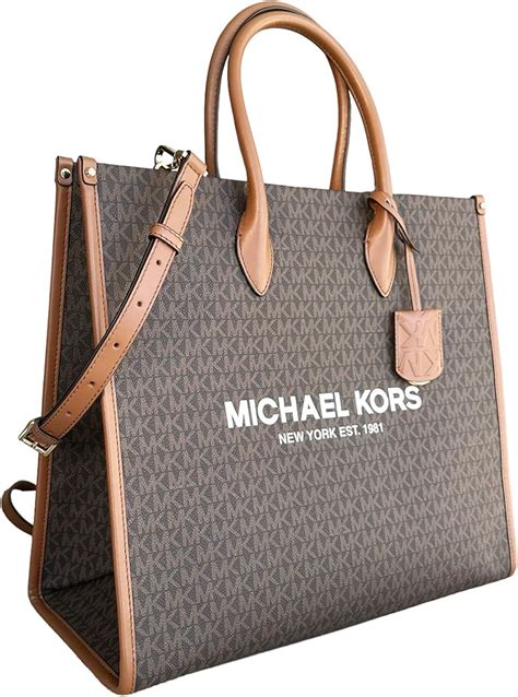 michael kors signature tote ebay|Michael Kors large signature tote.